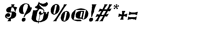 Monevilcy Italic Font OTHER CHARS