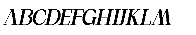Monexsa Oblique Font UPPERCASE