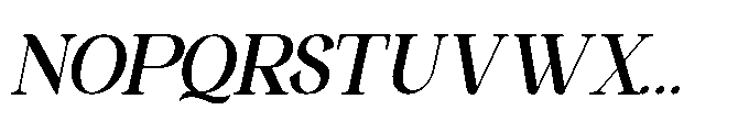 Monexsa Oblique Font UPPERCASE