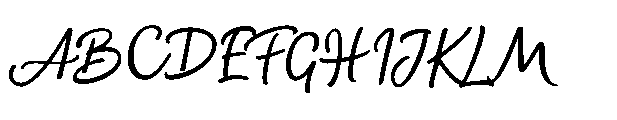 Money Penny Script Font UPPERCASE