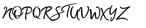 Money Penny Script Font UPPERCASE
