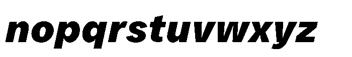 Mongallard Black Italic Font LOWERCASE