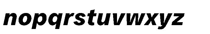 Mongallard Extra Bold Italic Font LOWERCASE