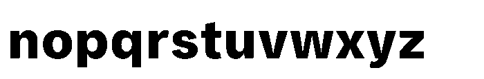 Mongallard Extra Bold Font LOWERCASE