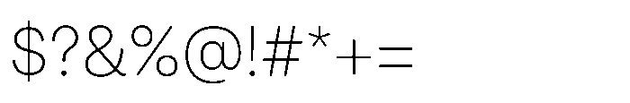 Mongallard Extra Light Font OTHER CHARS