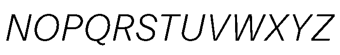 Mongallard Light Italic Font UPPERCASE