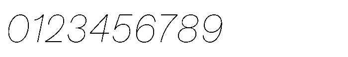 Mongallard Thin Italic Font OTHER CHARS