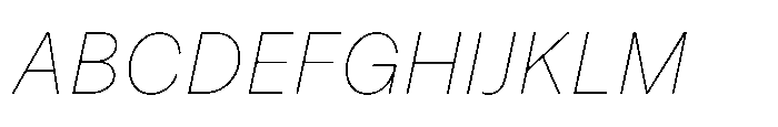 Mongallard Thin Italic Font UPPERCASE