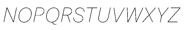 Mongallard Thin Italic Font UPPERCASE