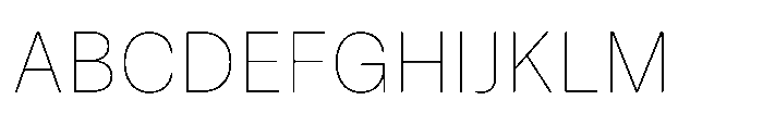 Mongallard Thin Font UPPERCASE