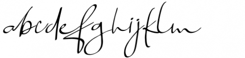 Mongoill Signature Signature Script Font LOWERCASE