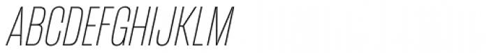 Mongoose Thin Italic Font UPPERCASE