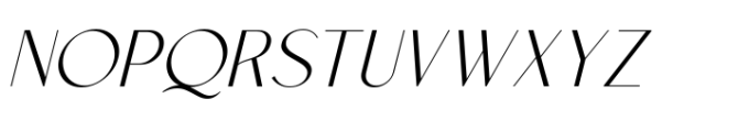 Mongre Italic Font UPPERCASE