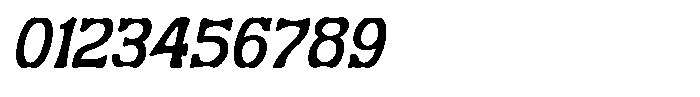Monizo Italic Font OTHER CHARS