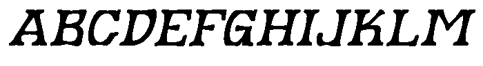 Monizo Italic Font UPPERCASE