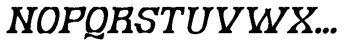 Monizo Italic Font UPPERCASE