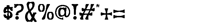 Monizo Regular Font OTHER CHARS
