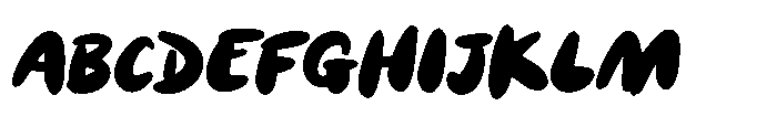 Monkey Brush Font UPPERCASE
