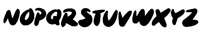 Monkey Brush Font UPPERCASE