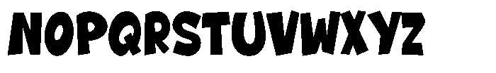 Monkey Dancing Font UPPERCASE