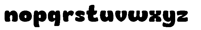 Monkey Rads Black Font LOWERCASE