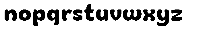 Monkey Rads Bold Font LOWERCASE