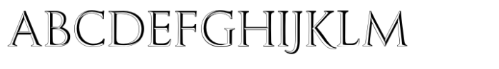 Monkton Incised Shadow Font UPPERCASE