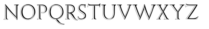 Monkton Incised Shadow Font LOWERCASE