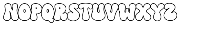 Monley Outline Font UPPERCASE