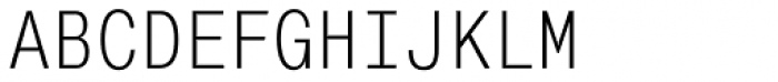 Mono Condensed Font UPPERCASE