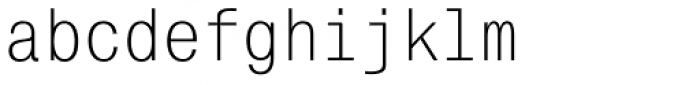 Mono Condensed Font LOWERCASE