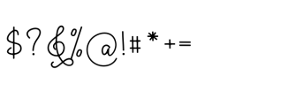 Mono Love Font OTHER CHARS