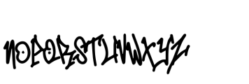 Mono Seahorse Graffiti Regular Font LOWERCASE