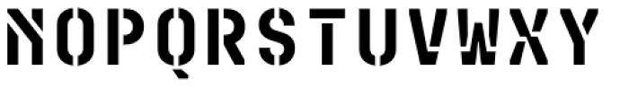 Mono Spec Stencil Bold Font LOWERCASE