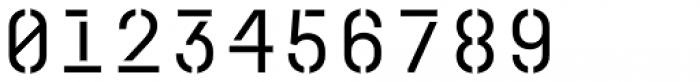 Mono Spec Stencil Regular Font OTHER CHARS