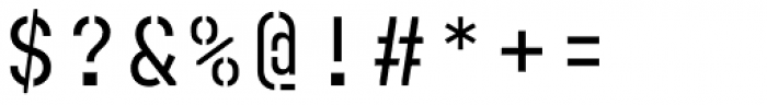 Mono Spec Stencil Regular Font OTHER CHARS