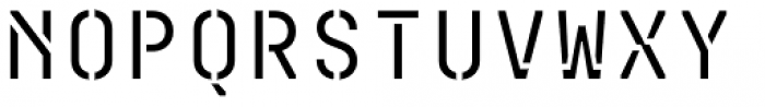 Mono Spec Stencil Regular Font LOWERCASE