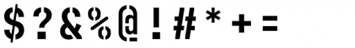 Mono Spec Stencil Semi Bold Font OTHER CHARS