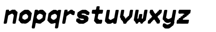 Mono Total Bold Italic Font LOWERCASE