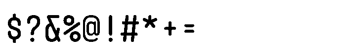 Mono Trea Regular Font OTHER CHARS
