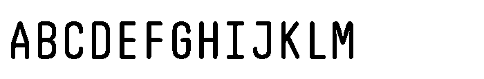 Mono Trea Regular Font UPPERCASE