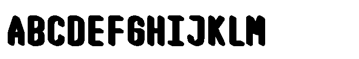 Mono Trea Shadow Regular Font UPPERCASE