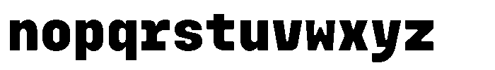Monoblock Black Font LOWERCASE