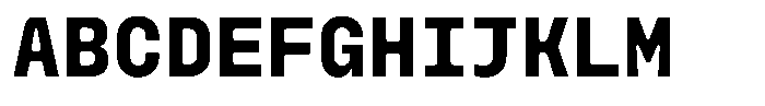 Monoblock Bold Font UPPERCASE