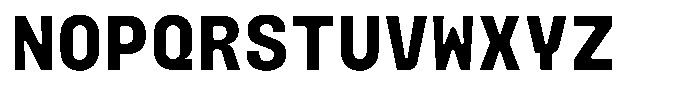 Monoblock Bold Font UPPERCASE