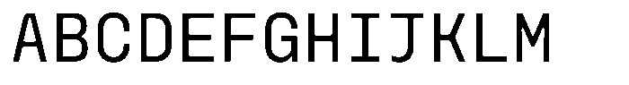 Monoblock Light Font UPPERCASE