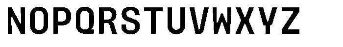 Monoblock Medium Font UPPERCASE
