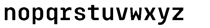 Monoblock Medium Font LOWERCASE