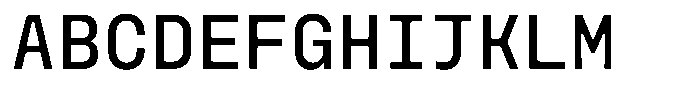 Monoblock Regular Font UPPERCASE
