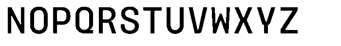 Monoblock Regular Font UPPERCASE